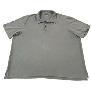 Duluth Trading Men's Relaxed Fit Polo Shirt Size 3XL Green Cotton Blend Casual